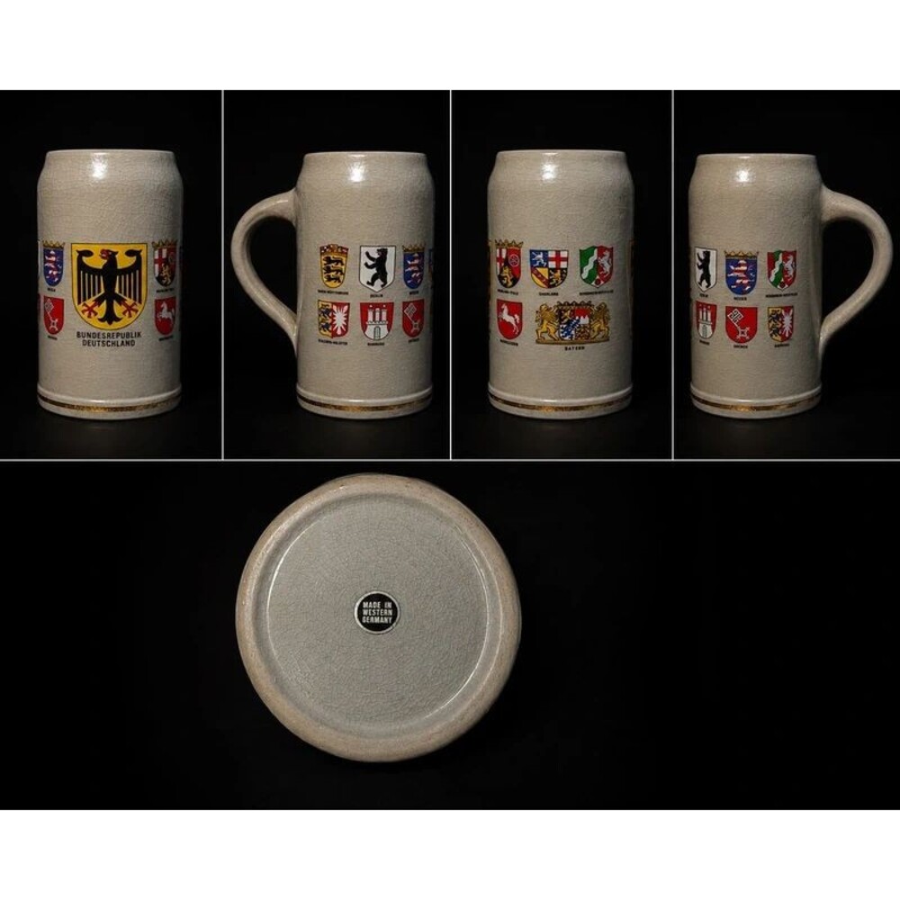 West German Beer Stein Deutschland Coat of Arms